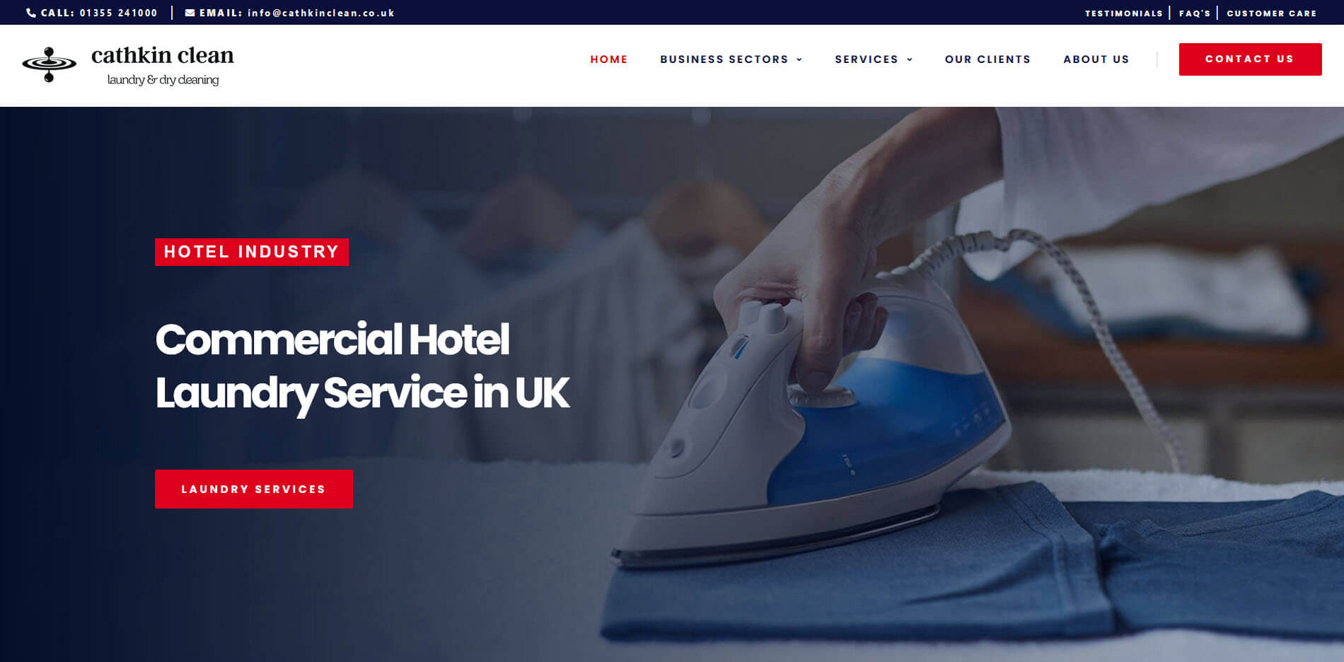 laundry corporate website designing delhi